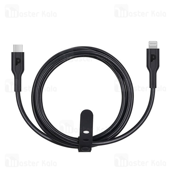 کابل لایتنینگ به Type C پاورولوژی Powerology PWCTL1M طول 1.2 متر توان 20 وات